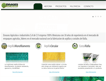 Tablet Screenshot of envasesagricolas.com.mx